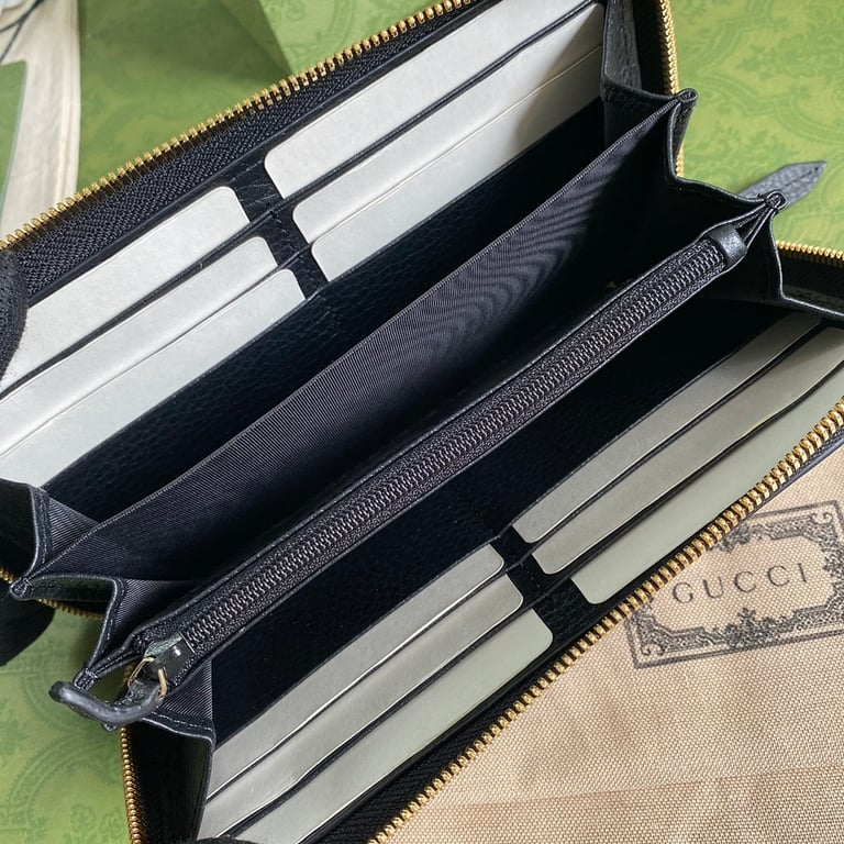 Gucci GG Marmont Zip Around Wallet Black - 3
