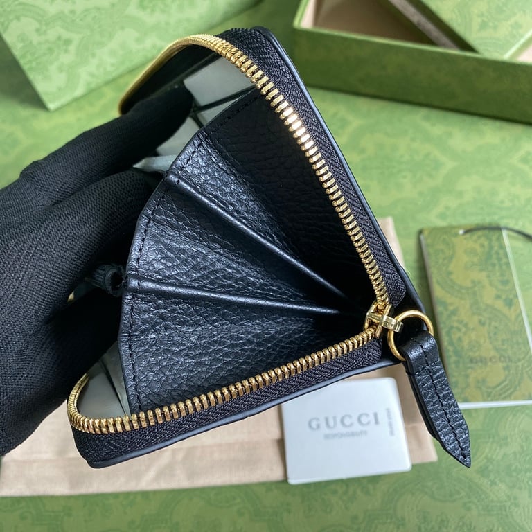 Gucci GG Marmont Zip Around Wallet Black - 5