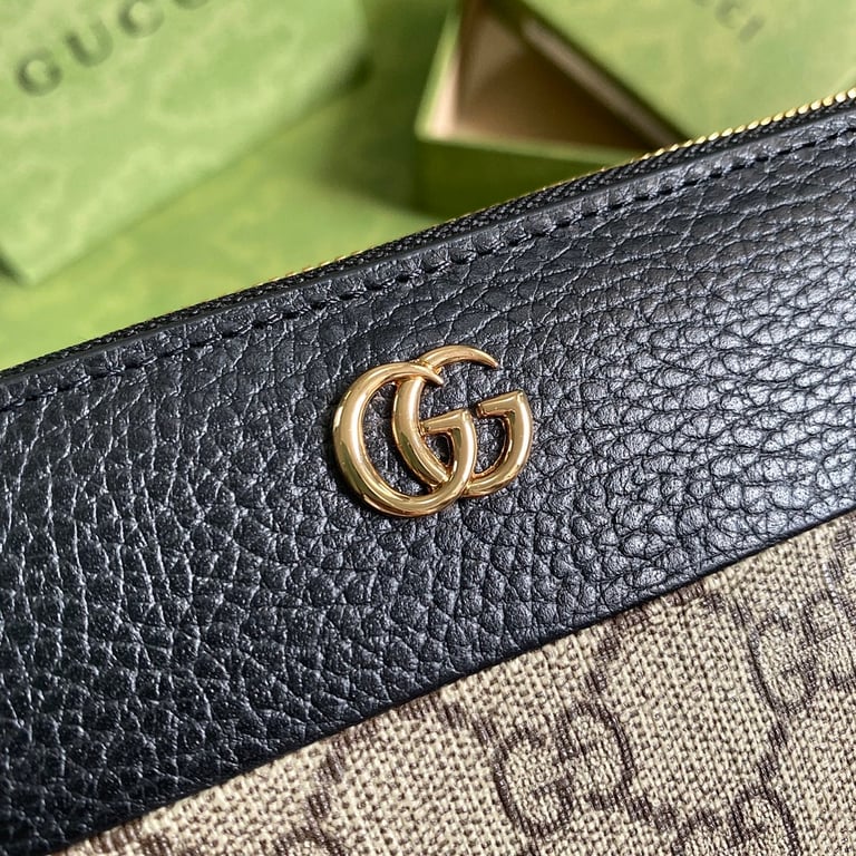 Gucci GG Marmont Zip Around Wallet Black - 7