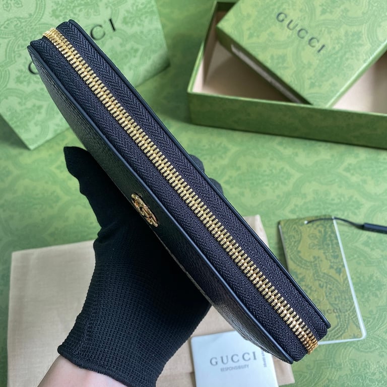 Gucci GG Marmont Zip Around Wallet Black - 8