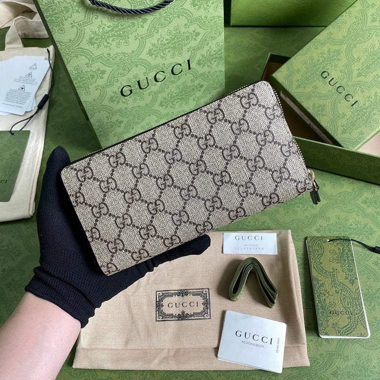 Gucci GG Marmont Zip Around Wallet Black - 9