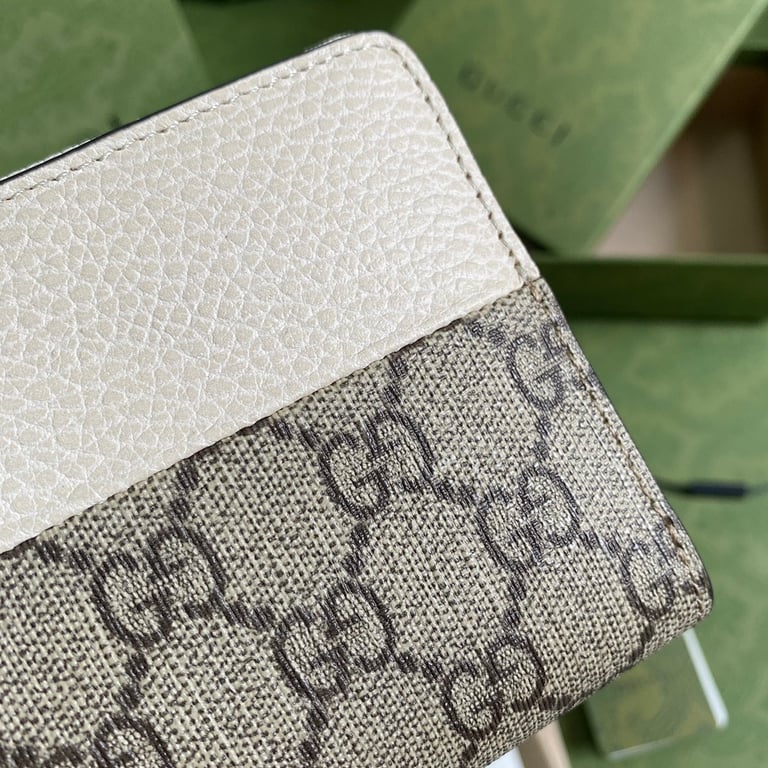 Gucci GG Marmont Zip Around Wallet White - 5