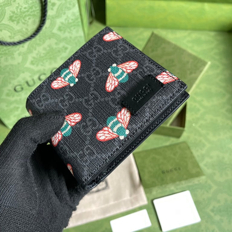 Gucci GG Supreme Bee Print Wallet 451268 - 5