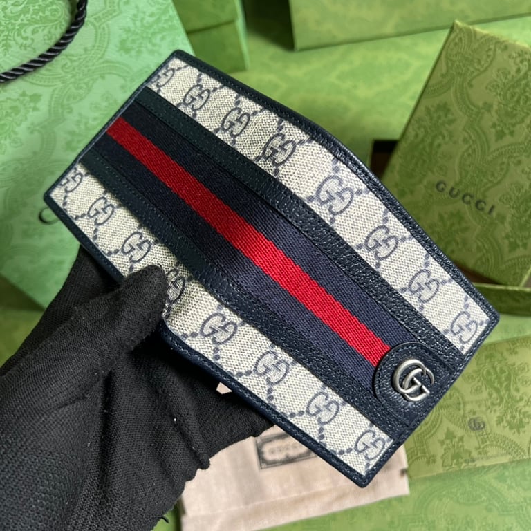 Gucci Ophidia GG Bifold Wallet Blue - 5