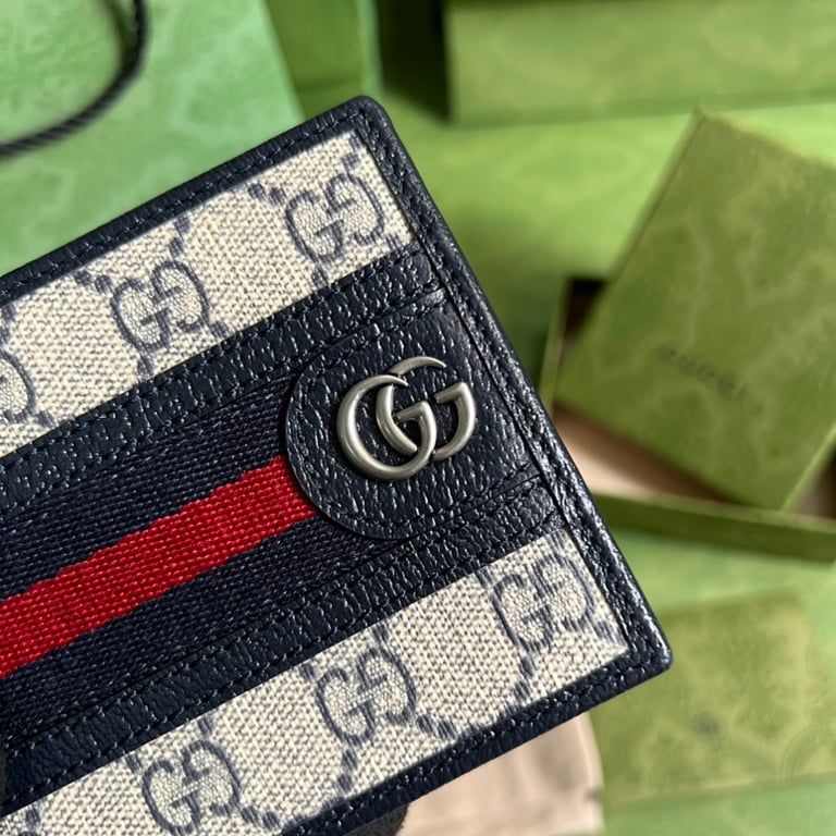 Gucci Ophidia GG Bifold Wallet Blue - 6