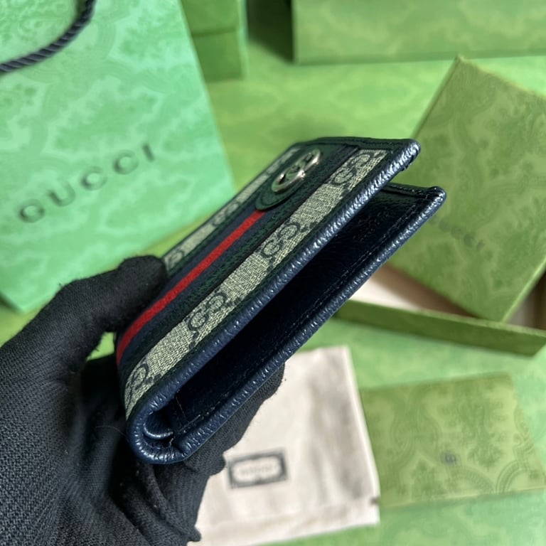 Gucci Ophidia GG Bifold Wallet Blue - 7