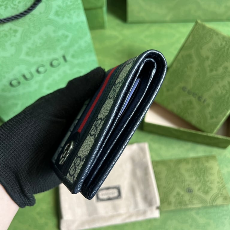 Gucci Ophidia GG Bifold Wallet Blue - 8