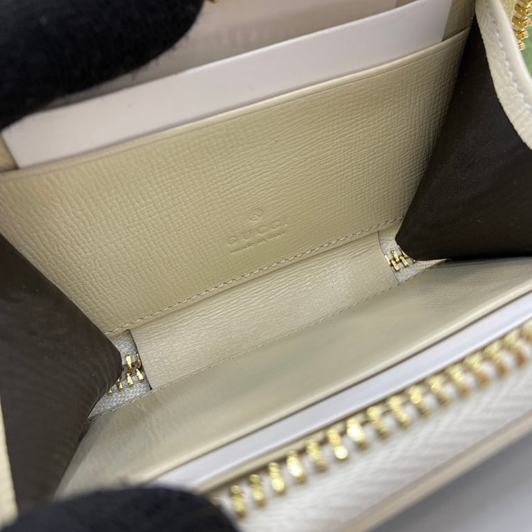 Gucci Horsebit 1955 Card Case Wallet White - 2