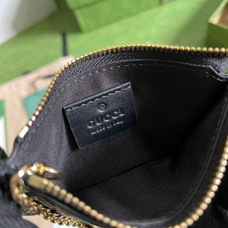 Gucci GG Signature Coin Purse Black 447964 - 2