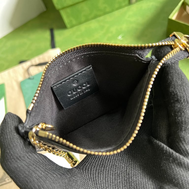Gucci GG Signature Coin Purse Black 447964 - 3