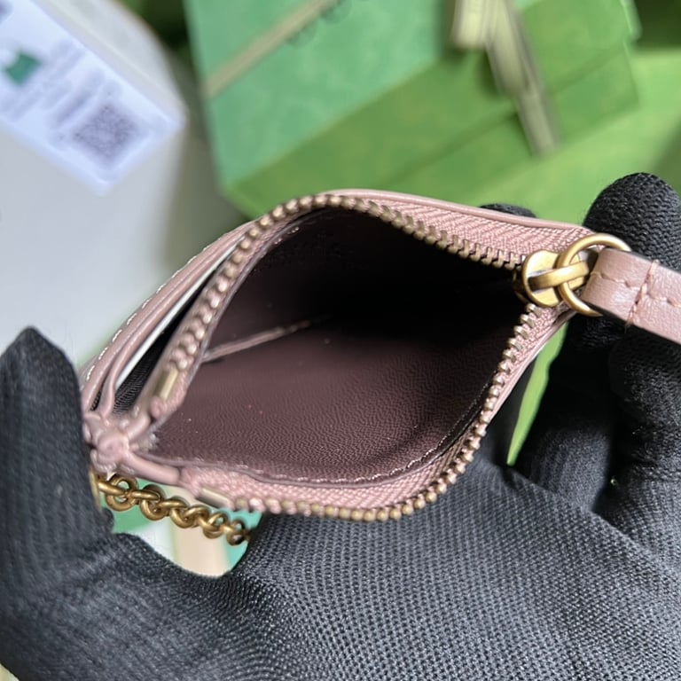 Gucci GG Marmont Card Case Beige 627064 - 2