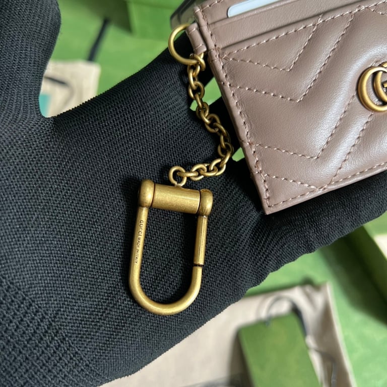 Gucci GG Marmont Card Case Beige 627064 - 3