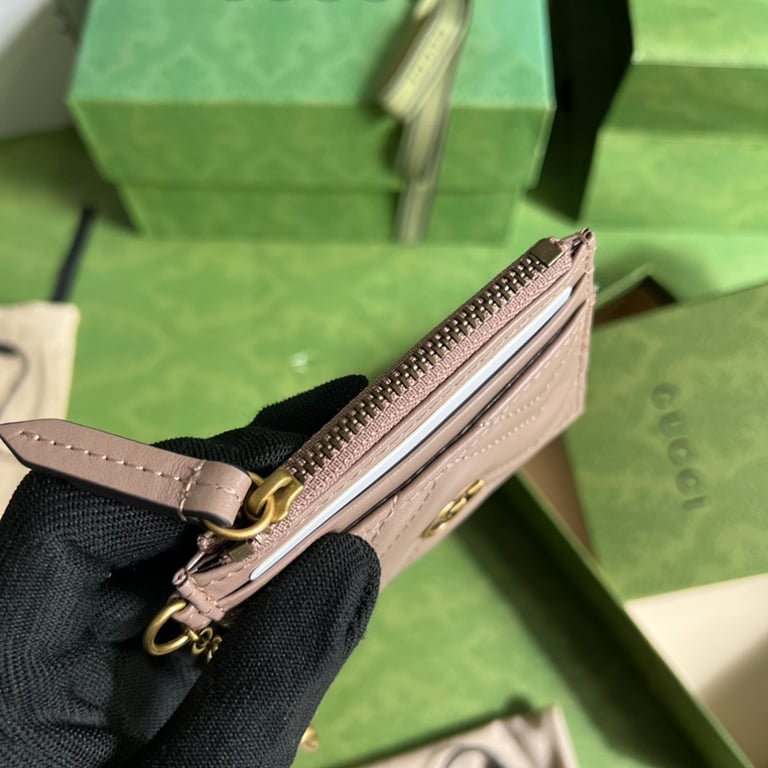 Gucci GG Marmont Card Case Beige 627064 - 5