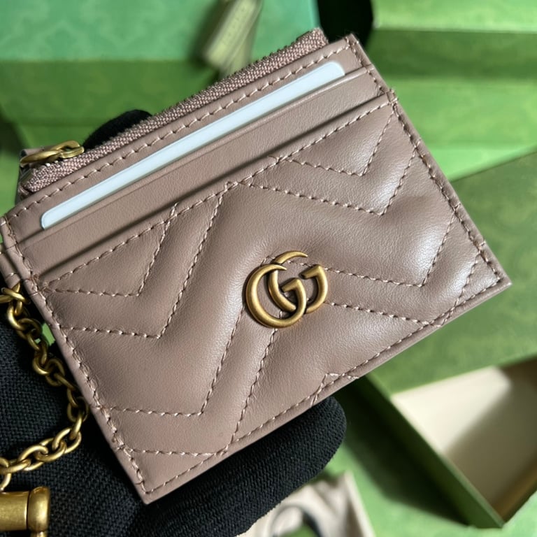 Gucci GG Marmont Card Case Beige 627064 - 6