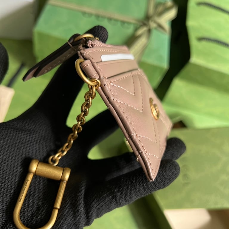 Gucci GG Marmont Card Case Beige 627064 - 7