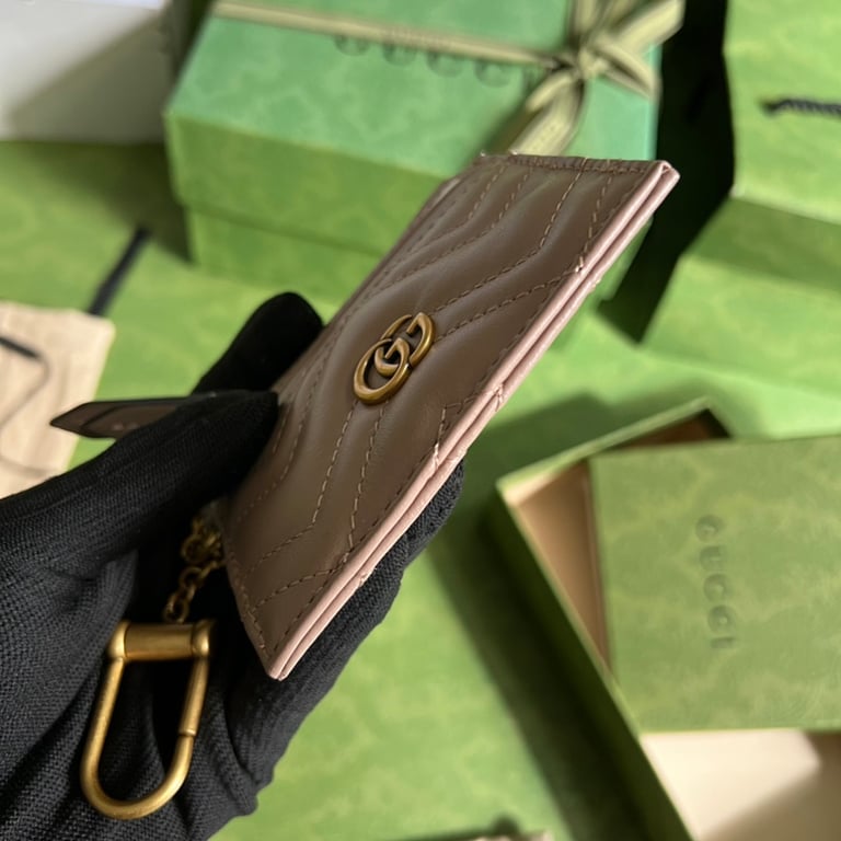Gucci GG Marmont Card Case Beige 627064 - 8