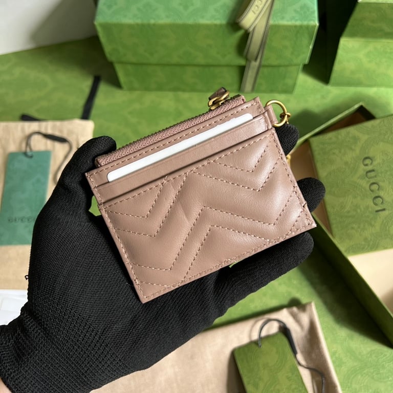 Gucci GG Marmont Card Case Beige 627064 - 9