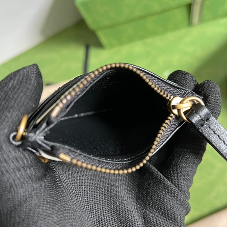 Gucci GG Marmont Card Case Coin Purse Black - 2