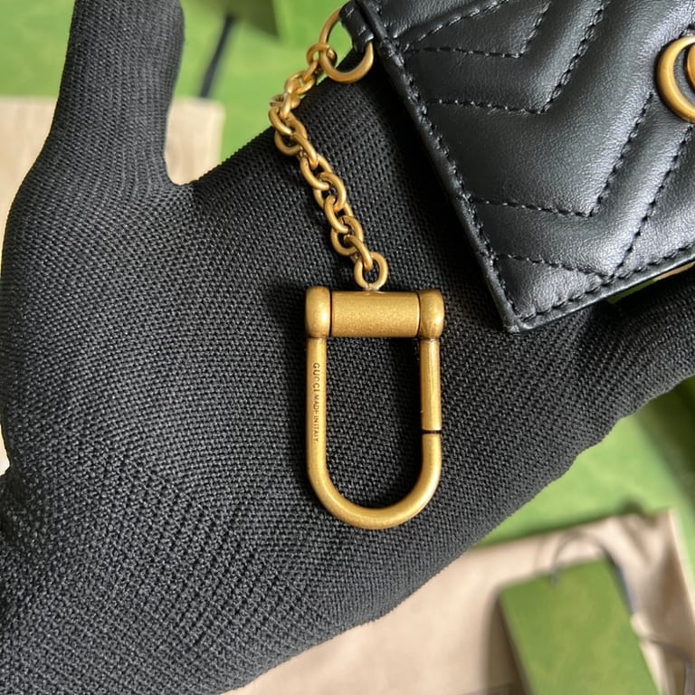 Gucci GG Marmont Card Case Coin Purse Black - 4