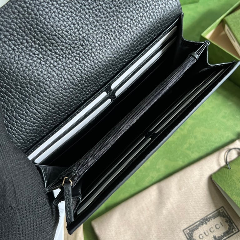 Gucci Interlocking G Continental Wallet Black - 2