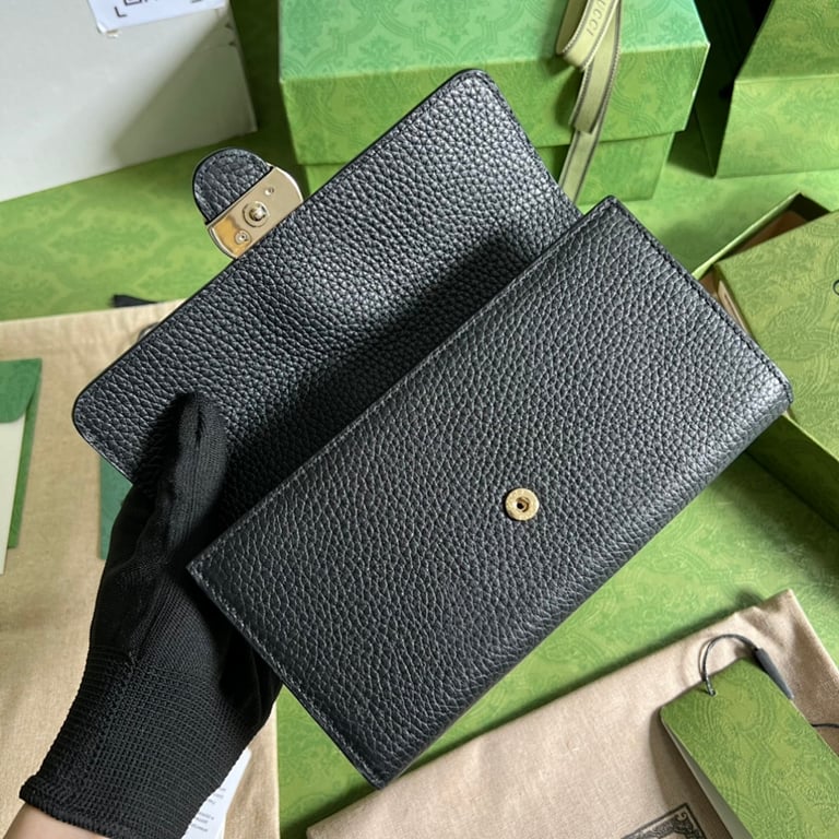 Gucci Interlocking G Continental Wallet Black - 3