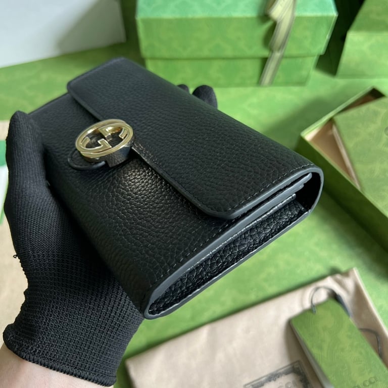 Gucci Interlocking G Continental Wallet Black - 5