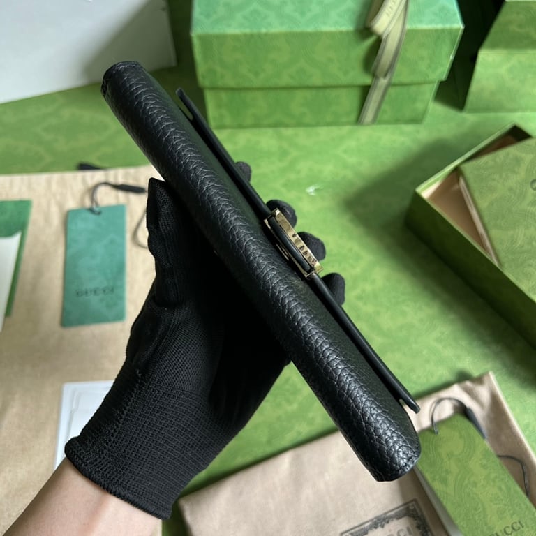 Gucci Interlocking G Continental Wallet Black - 8