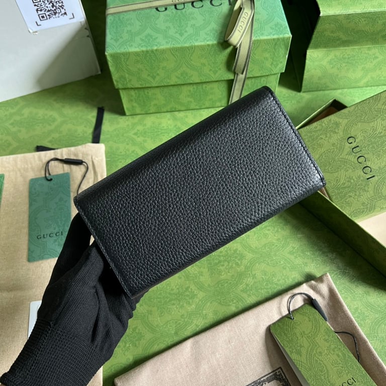 Gucci Interlocking G Continental Wallet Black - 9