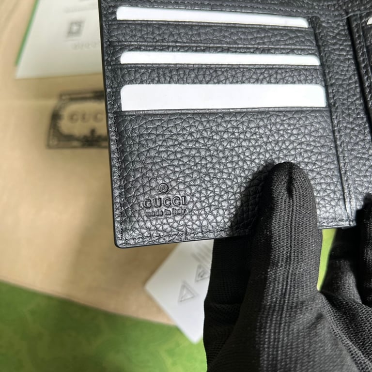 Gucci Interlocking G Leather Wallet Black - 3