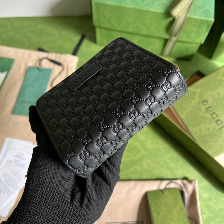 Gucci Microguccissima Wallet 449395 Black - 8