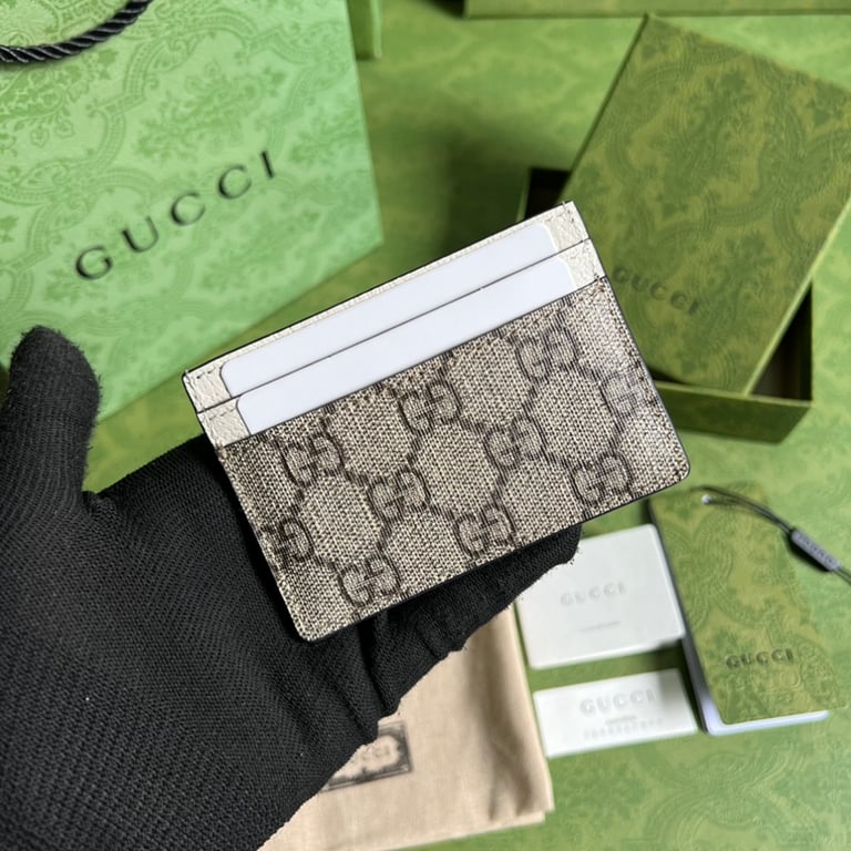 Gucci Ophidia GG Card Case 523159 White - 9