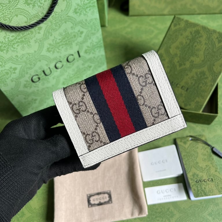 Gucci Ophidia GG Card Case White 523155 - 9