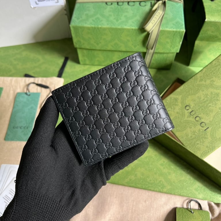 Gucci Microguccissima Leather Wallet Black - 9