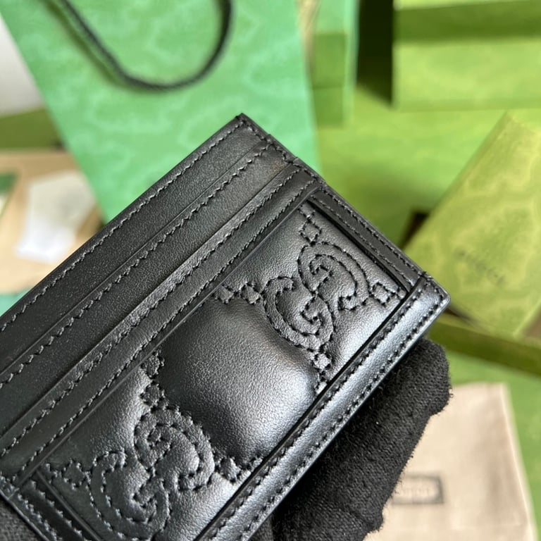 Gucci GG Matelassé Card Case Black - 4