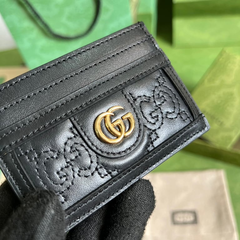 Gucci GG Matelassé Card Case Black - 5