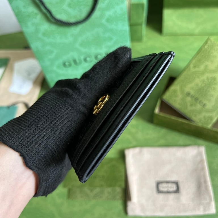 Gucci GG Matelassé Card Case Black - 6