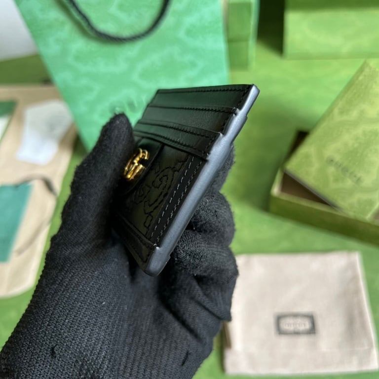 Gucci GG Matelassé Card Case Black - 7