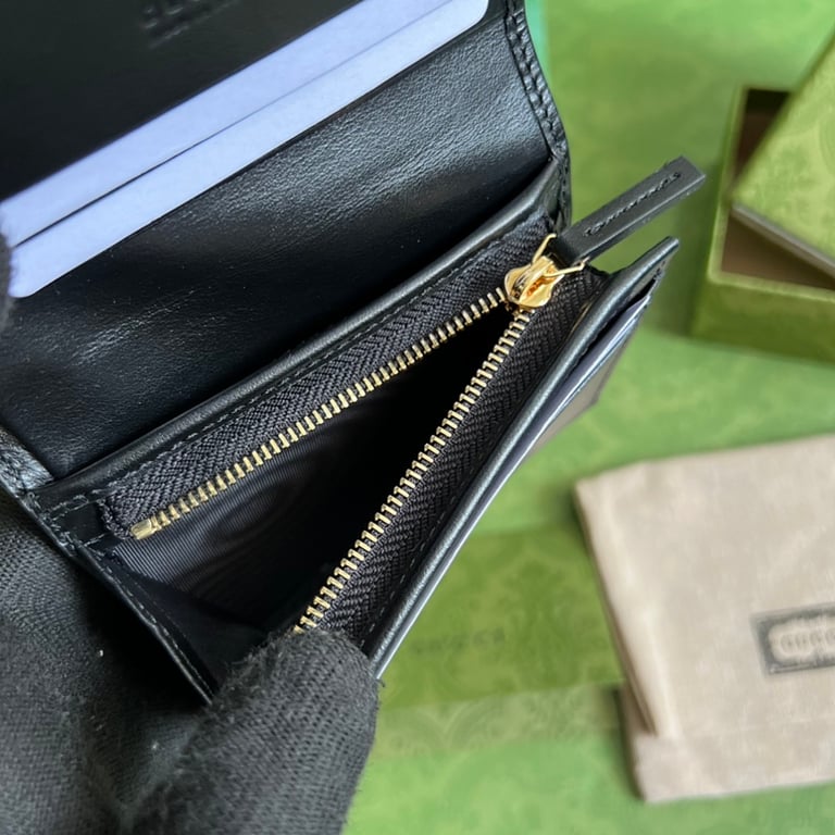 Gucci GG Matelassé Card Case 723786 Black - 3