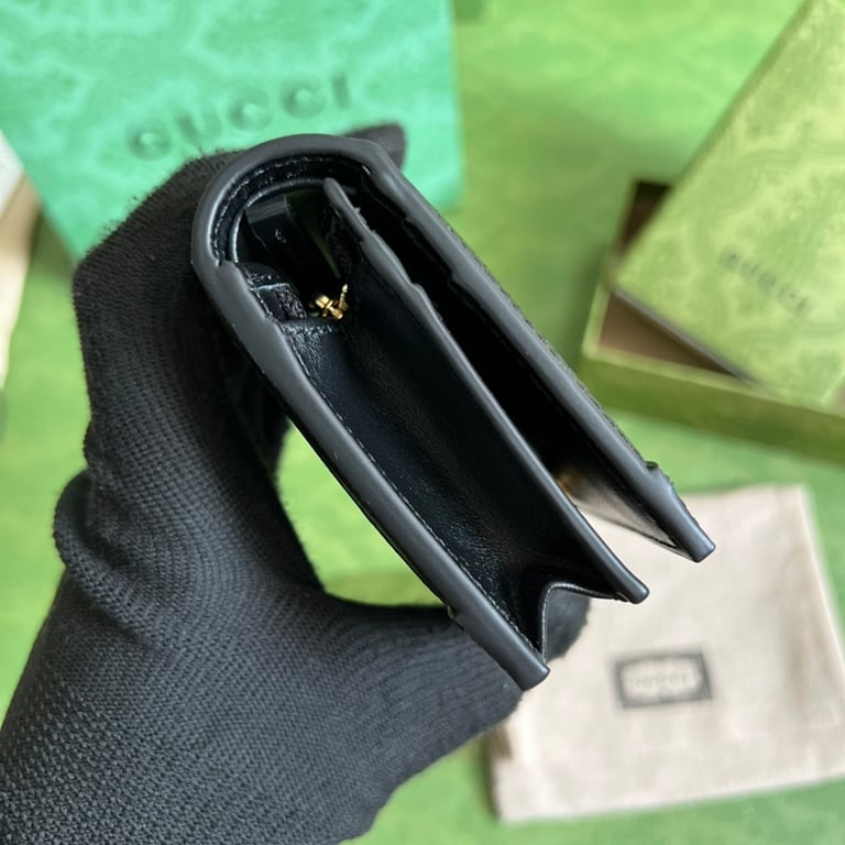 Gucci GG Matelassé Card Case 723786 Black - 7