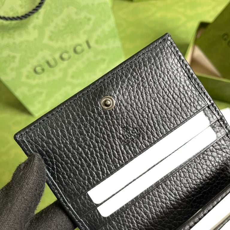 Gucci GG Marmont Card Case Wallet Black - 3