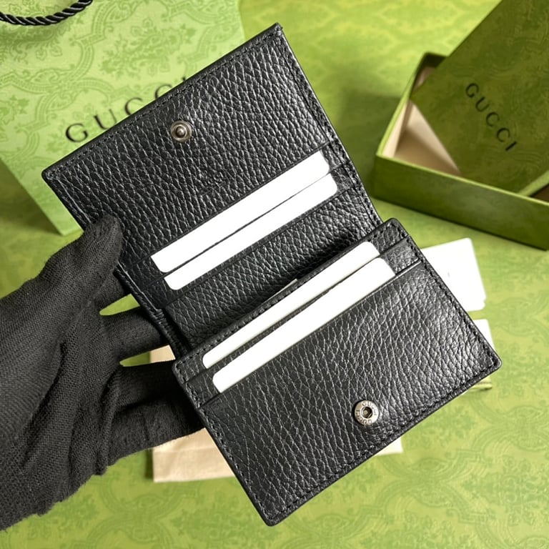Gucci GG Marmont Card Case Wallet Black - 4