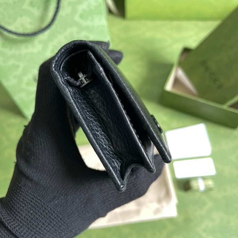 Gucci GG Marmont Card Case Wallet Black - 7