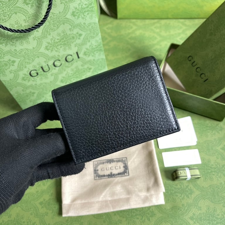Gucci GG Marmont Card Case Wallet Black - 9