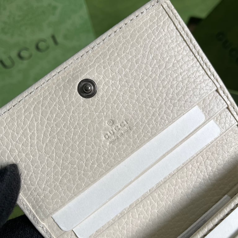 Gucci GG Marmont Card Case Wallet White - 4