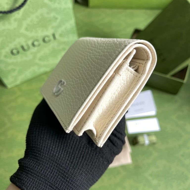 Gucci GG Marmont Card Case Wallet White - 6
