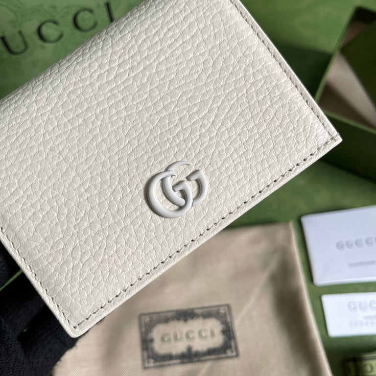 Gucci GG Marmont Card Case Wallet White - 7