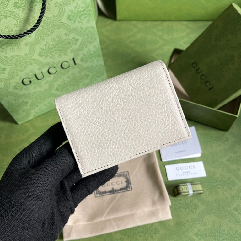 Gucci GG Marmont Card Case Wallet White - 9