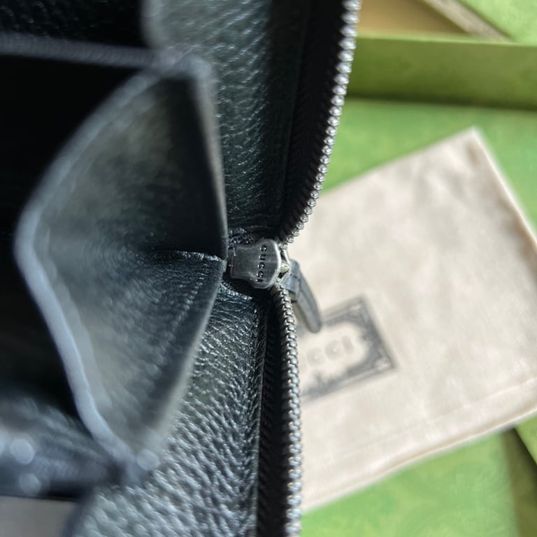 Gucci GG Marmont Zip Around Wallet Black - 2