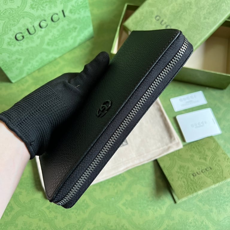 Gucci GG Marmont Zip Around Wallet Black - 6