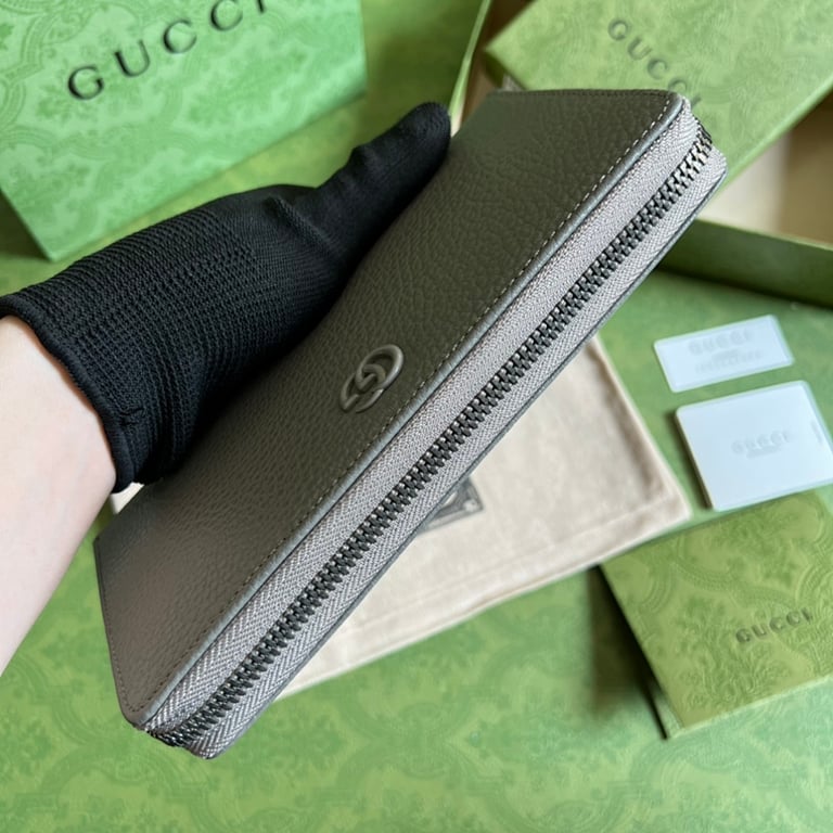 Gucci GG Marmont Zip Around Wallet Grey 456117 - 6